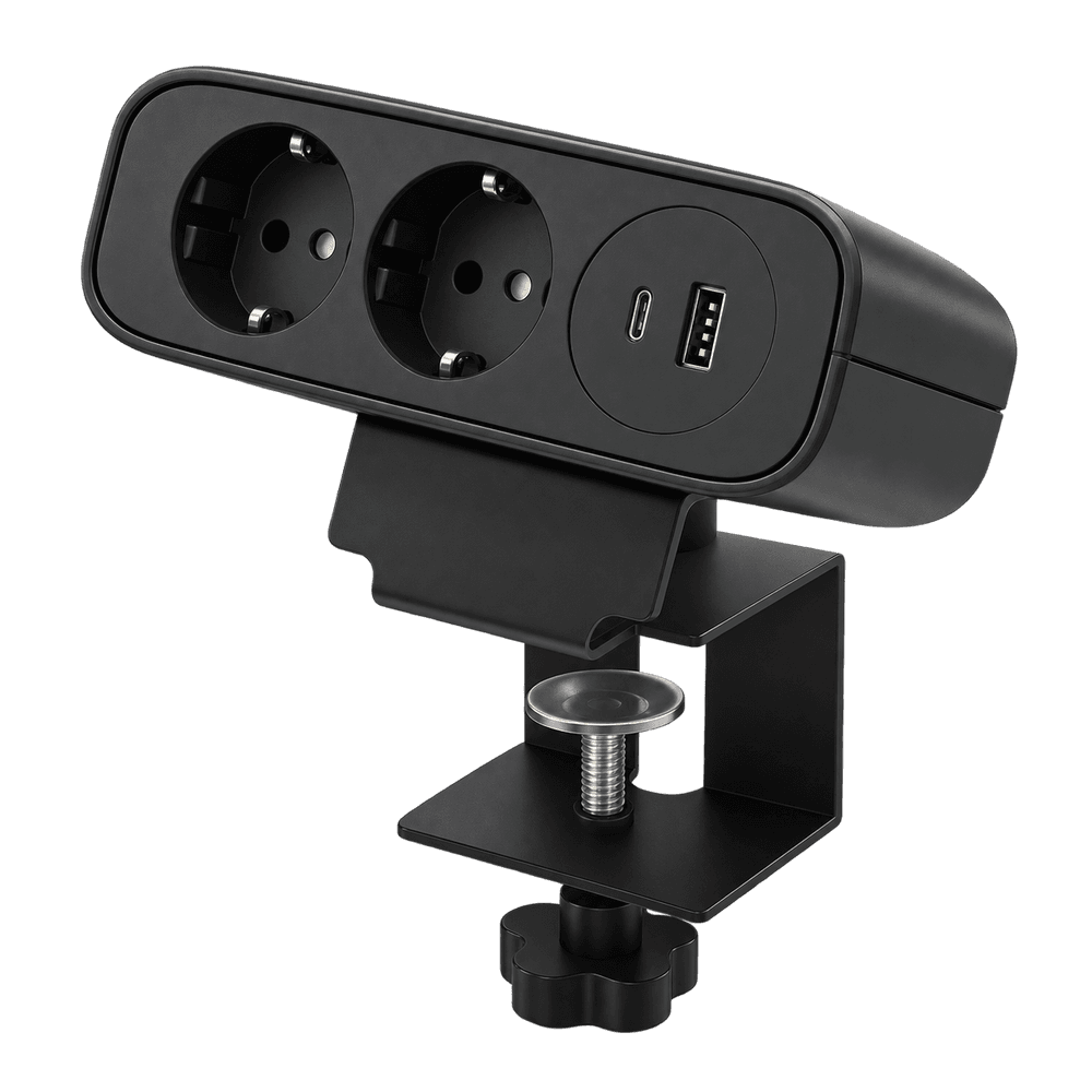 OmniTech OME021P EU 2-Outlet 65W 1C1A Power Strip