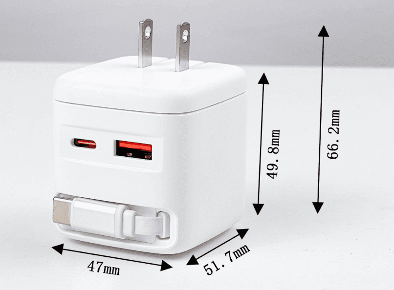 OmniTech OT-TC-089 65W 2C1A Travel Charger