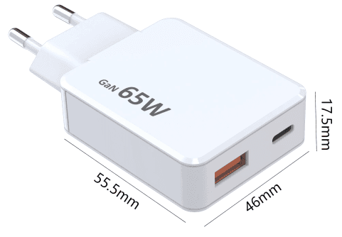 OmniTech OT-TC-024 B 65W 1C1A Travel Charger