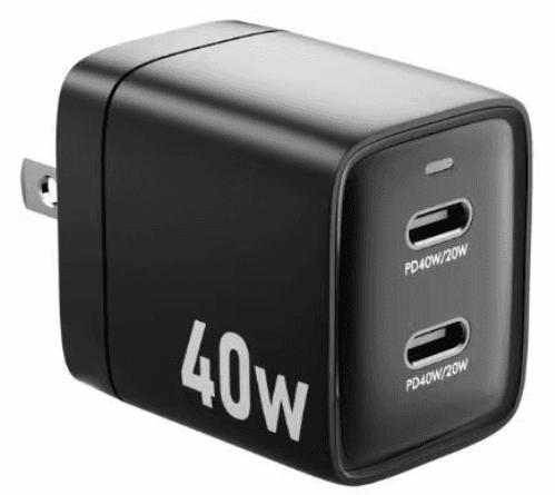 OmniTech OT-TC-026 40W 2C Travel Charger